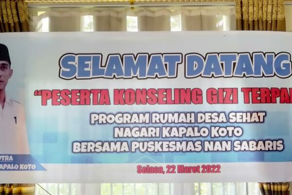 Konseling Gizi Terpadu "Program Rumah Desa Sehat Nagari Kapalo Koto Bersama Puskesmas Nan Sabaris"