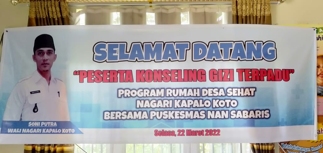 Konseling Gizi Terpadu "Program Rumah Desa Sehat Nagari Kapalo Koto Bersama Puskesmas Nan Sabaris"